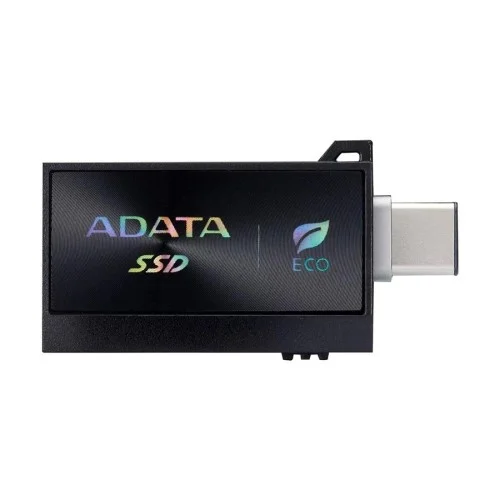 ADATA SC730 512GB USB Type-A & Type-C Portable Black External SSD
