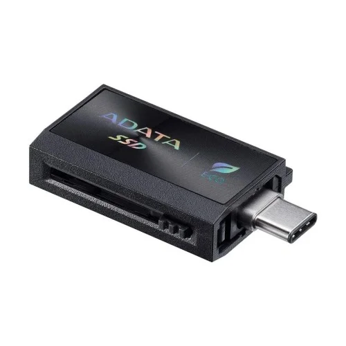 ADATA SC730 512GB USB Type-A & Type-C Portable Black External SSD
