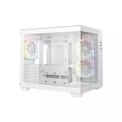 Deepcool CG330 3F WH Micro-ATX Compact Gaming Case