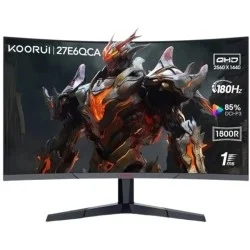 KOORUI 27E6QCA 27-inch VA QHD 180Hz Curved Gaming Monitor