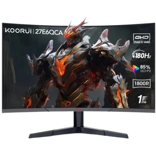 KOORUI 27E6QCA 27-inch VA QHD 180Hz Curved Gaming Monitor