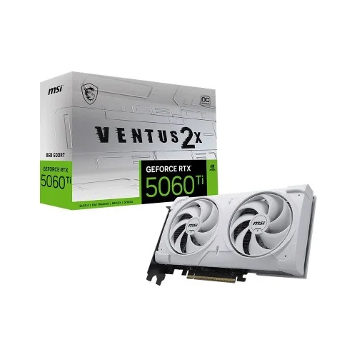 MSI GeForce RTX 5060 Ti 8G VENTUS 2X OC WHITE PLUS 8GB GDDR7 Graphics Card
