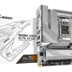 GIGABYTE B650M AORUS ELITE AX ICE (Rev. 1.x) AM5 Micro ATX Motherboard