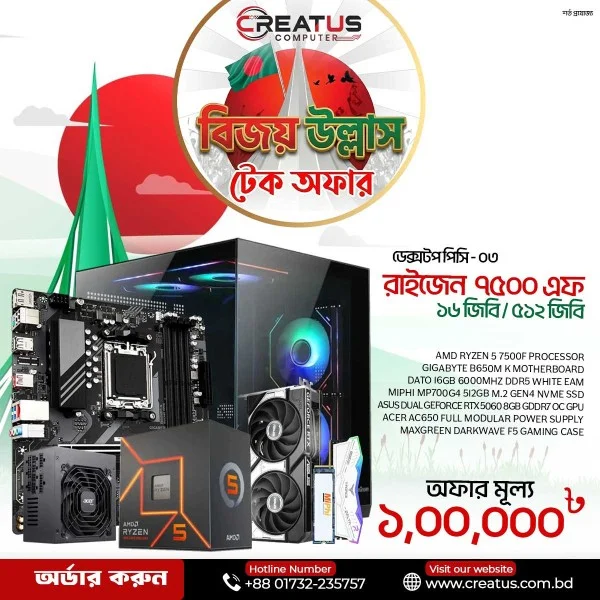 Budget PC Ryzen 7500F