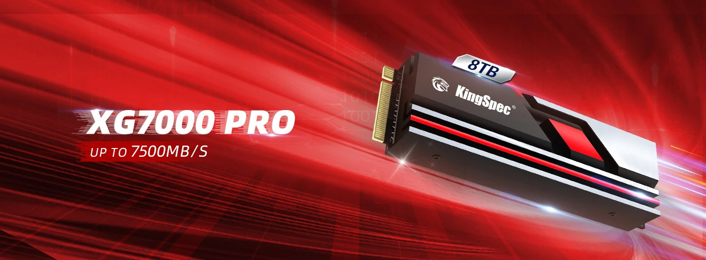 Kingspec XG7000 Series M.2 PCIe Gen4x4 512GB NVMe SSD Kingspec XG7000 Series M.2 PCIe Gen4x4 512GB NVMe SSD
